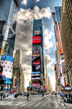 New York City Iphone X Times Square Wallpaper