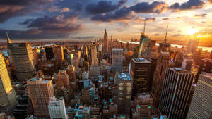 New York City Panorama View Wallpaper