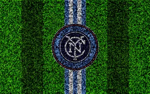 New York Hd Fc Logo Garden Stripes Wallpaper