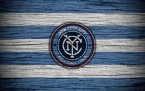 New York Hd Fc Wooden Logo Wallpaper