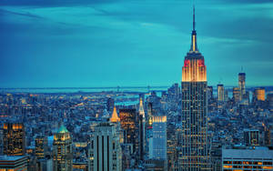 New York Hd Turquoise Sky Wallpaper