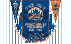 New York Mets Champion Banner Wallpaper