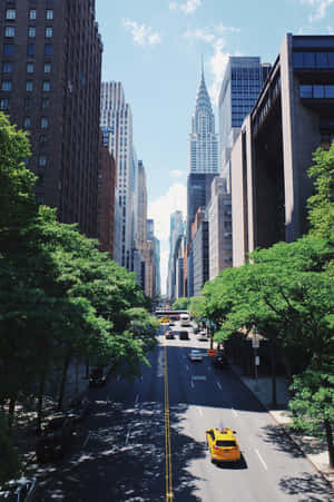 New York Noon Time Iphone X Wallpaper