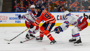 New York Rangers And Oilers Wallpaper