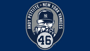 New York Yankees Andy Pettitte Logo Wallpaper