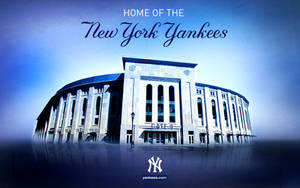New York Yankees Home Stadium Blue Art Wallpaper