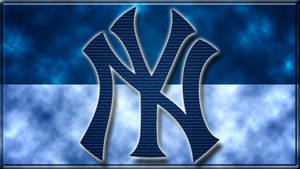 New York Yankees Logo Blue Aesthetic Art Wallpaper