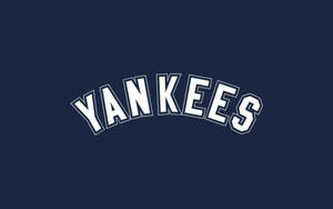 New York Yankees Team Arched Text Wallpaper