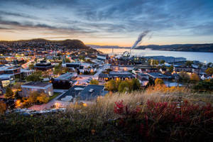 Newfoundland's Cityscape In The Afternoon Wallpaper