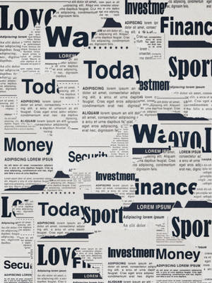 Newspaper Aesthetic Bold Headlines Wallpaper