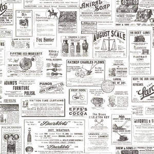 Newspaper Aesthetic Faded News Items Wallpaper