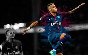 Neymar Jr High Kick Wallpaper