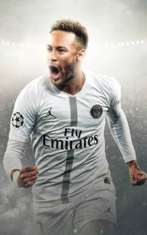 Neymar Jr Roaring Wallpaper