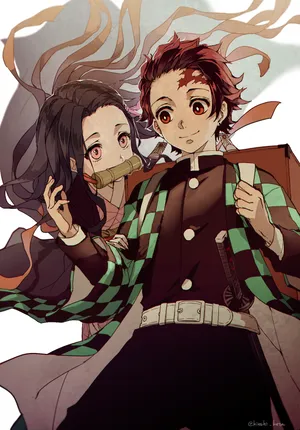 Nezuko And Tanjiro Demon Slayer Wallpaper