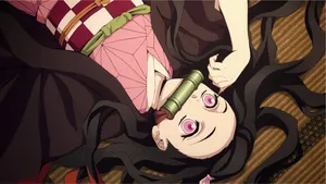 Nezuko Kamado Lying Down Wallpaper