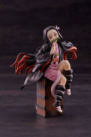 Nezuko Phone Toy Figurine Wallpaper