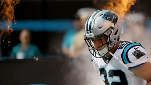Nfl Star Christian Mccaffrey Prepares For The Next Game Wallpaper