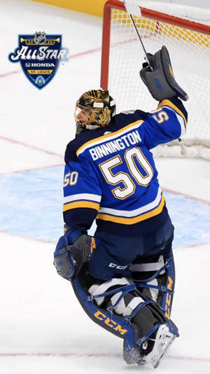 Nhl Player No. 50 Jordan Binnington Wallpaper