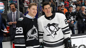 Nhl Stars Sidney Crosby And Nathan Mackinnon Wallpaper