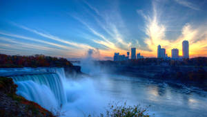 Niagara Waterfall Sunset Wallpaper