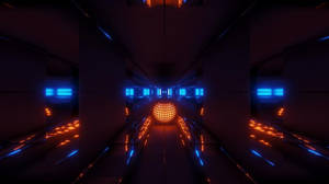 Nice Glowing Space Room Wallpaper