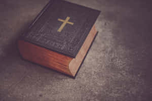 Nice Holy Bible On Concrete Wallpaper