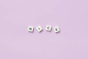 Nice Scrabble Tiles Cute Pastel Aesthetic Wallpaper