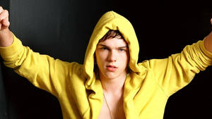 Nicholas Hoult In A Hoodie Wallpaper