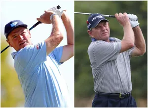 Nick Price Golf Poses Wallpaper