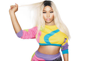 Nicki Minaj Hd Colorful Outfit Wallpaper