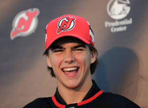 Nico Hischier In Conference Wallpaper