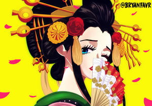 Nico Robin One Piece Wano 4k Geisha Fanart Wallpaper