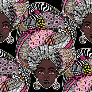 Nigerian Woman Art Poster Wallpaper