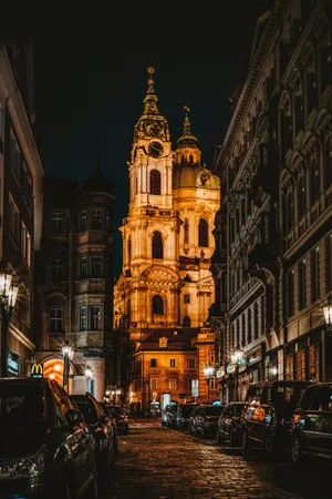 Night City Architecture Wallpaper
