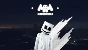 Night Cityscape Marshmello Wallpaper
