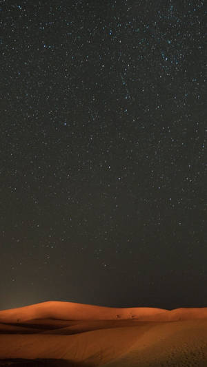 Night Desert Sky View Wallpaper