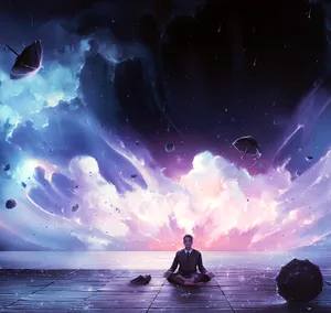 Night Meditation Iphone Wallpaper