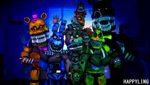 Nightmare Freddy Gang Wallpaper
