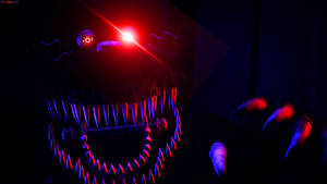 Nightmare Freddy With Red Eyes Wallpaper