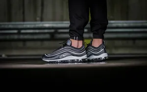 Nike Air Max 97 Black And Grey Wallpaper