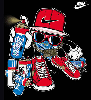 Nike Graffiti Red Cap Wallpaper
