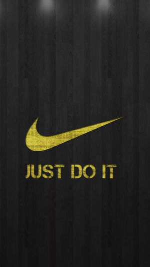 Nike Iphone Black And Yellow Wallpaper