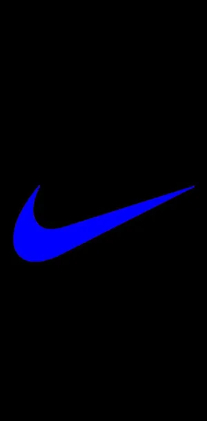 Nike Logo On A Black Background Wallpaper