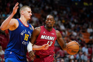 Nikola Jokić And Bam Adebayo Wallpaper