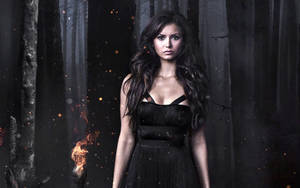 Nina Dobrev Graphic Poster Wallpaper