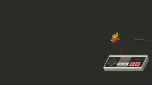 Nintendo Nes Controller Gaming Profile Wallpaper