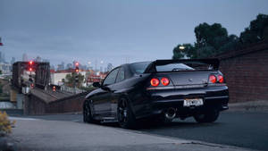 Nissan Skyline Gtr R33 In Its Magnificent Glory Wallpaper