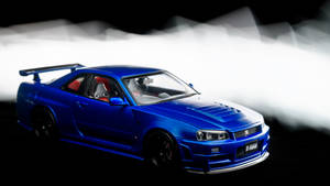 Nissan Skyline Gtr R34 Abstract Light Wallpaper