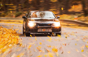 Nissan Skyline Gtr R34 Fall Aesthetic Wallpaper