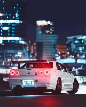 Nissan Skyline Iphone City Buildings Wallpaper